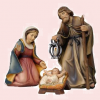 2000Hl. Familie 10 cm coloriert 159.--€, 2-farbig gebeizt 136.--€; 8cm color 129.-€; 14cm color 249.-€